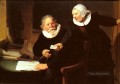 Jan Rijcksen y su esposa retrato Rembrandt